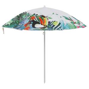 Пляжный зонт MACLAY (диаметр купола 240 см, высота 220 см)