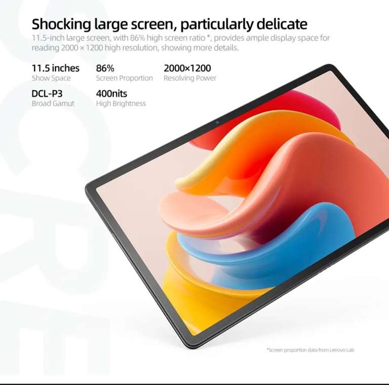 Планшет Lenovo Xiaoxin Pad Plus 2023 6 ГБ+128 ГБ 2K, 11.5" 120ГЦ