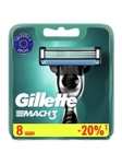 Gillette Mach3 Сменные кассеты для бритвы, 8 шт