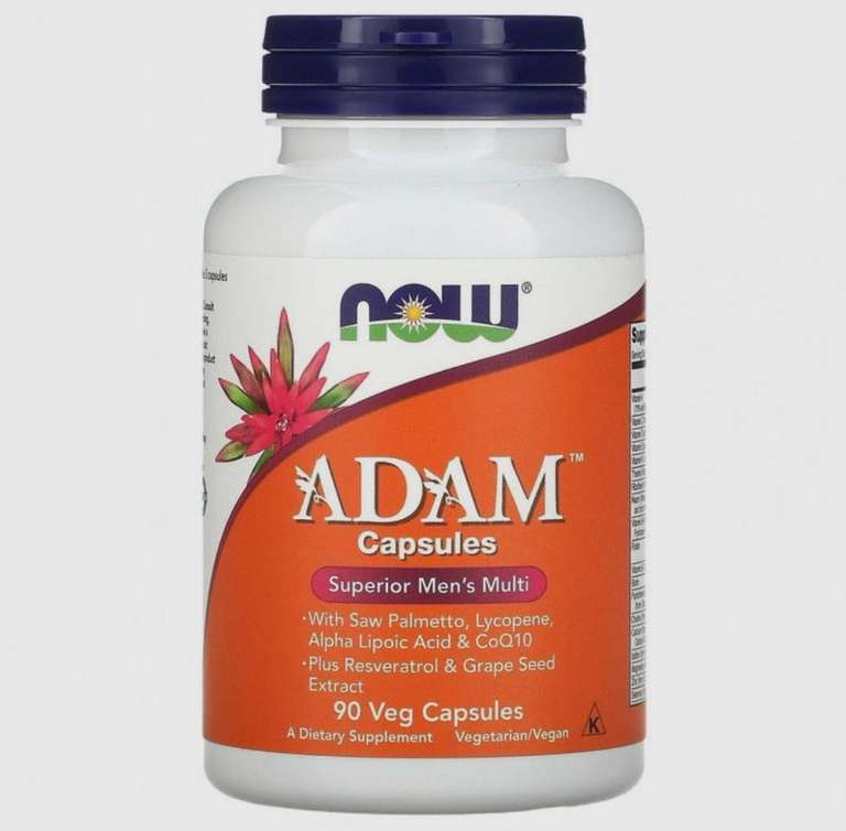 Мультивитамины Adam NOW Male Multi мягкие капсулы 90 шт. (возврат 74%)