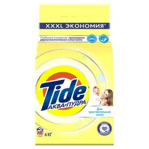 Стиральный порошок Tide, для чувствительной кожи, автомат, 6кг.