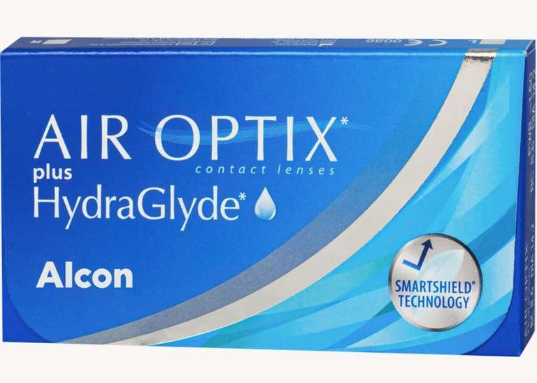 Контактные линзы Alcon Air Optix Plus HydraGlyde, 6 шт., R 8,6