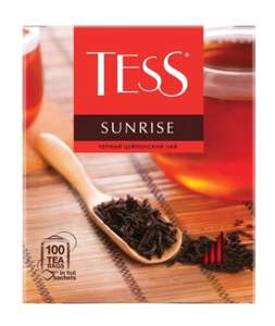 Чай черный Tess Sunrise в пакетиках, 100пак.
