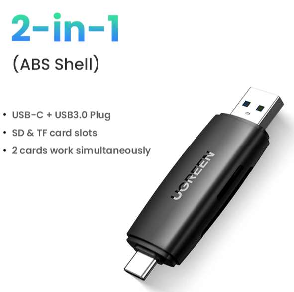 Кардридеры Ugreen USB 3.0