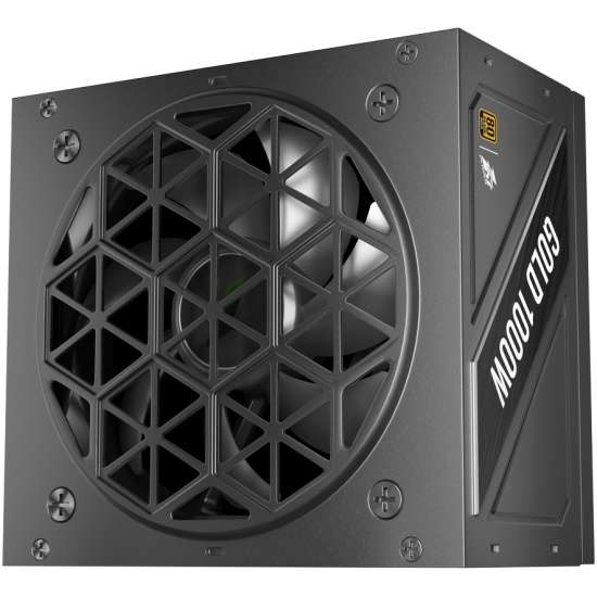 Блок питания 1STPLAYER NGDP 1000W Black Gold ATX3.1, модульный, PCIe 5.1