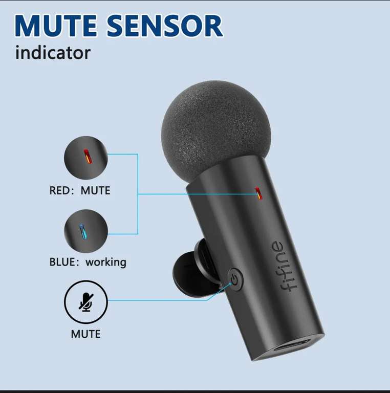 Беспроводной петличный микрофон FIFINE M6