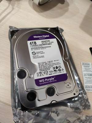 Жёсткий диск 4TB WD40PURZ (CMR, новый)