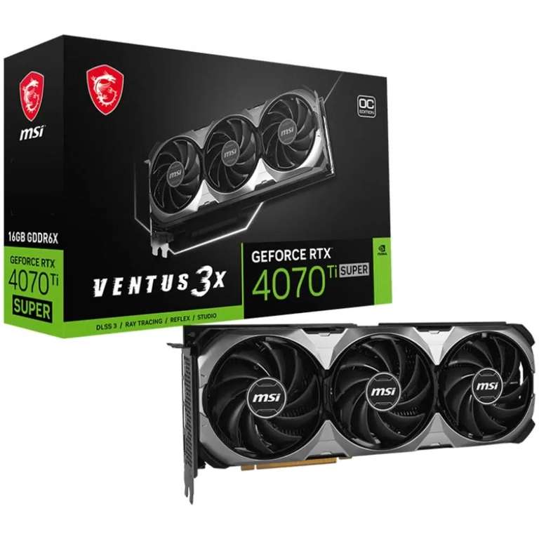 Видеокарта MSI GeForce RTX 4070 Ti Super 16384Mb, Ventus 3X OC 16G