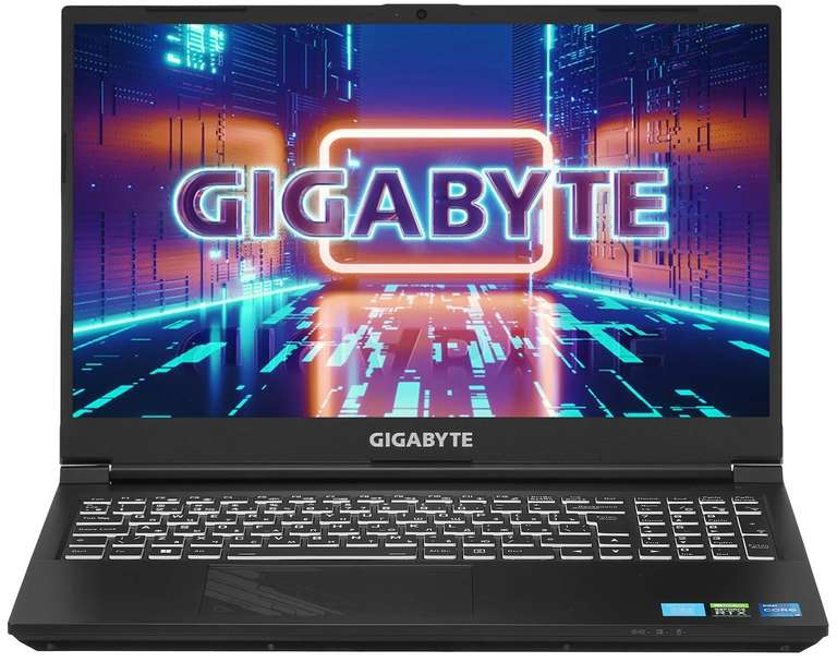 Ноутбук GIGABYTE G5 KE (15.6", IPS, sRGB 100%, 144 Гц, RTX 3060, i5-12500H, RAM 16 ГБ, SSD 512 ГБ, без ОС)