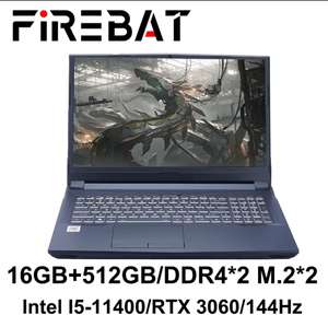 Игровой ноутбук FIREBAT T9C (i5-11400/RTX 3060/16+512/16" IPS 144 Гц FHD)