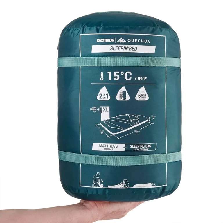 Спальный мешок DECATHLON 2 в 1 MH500 195 см