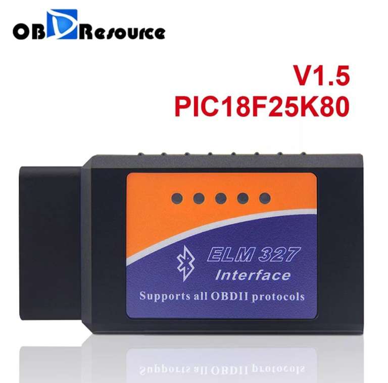 OBD2 ELM327 V1.5 Bluetooth адаптер PIC18F25K80