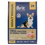 Корм сухой Brit Premium Dog 3кг для щенков и для взрослых собак (внутри)