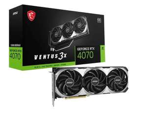 Видеокарта MSI GeForce RTX 4070 VENTUS 3X E OC (цена с Ozon картой)