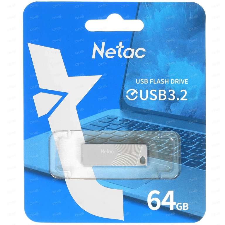 Флешка Netac UM-1, 64Gb, usb 3.2