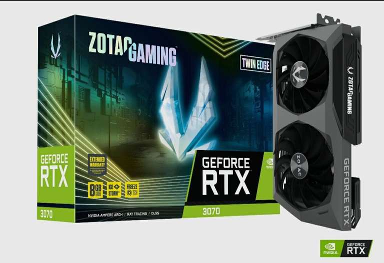 Видеокарта ZOTAC GeForce RTX 3070 8 ГБ LHR