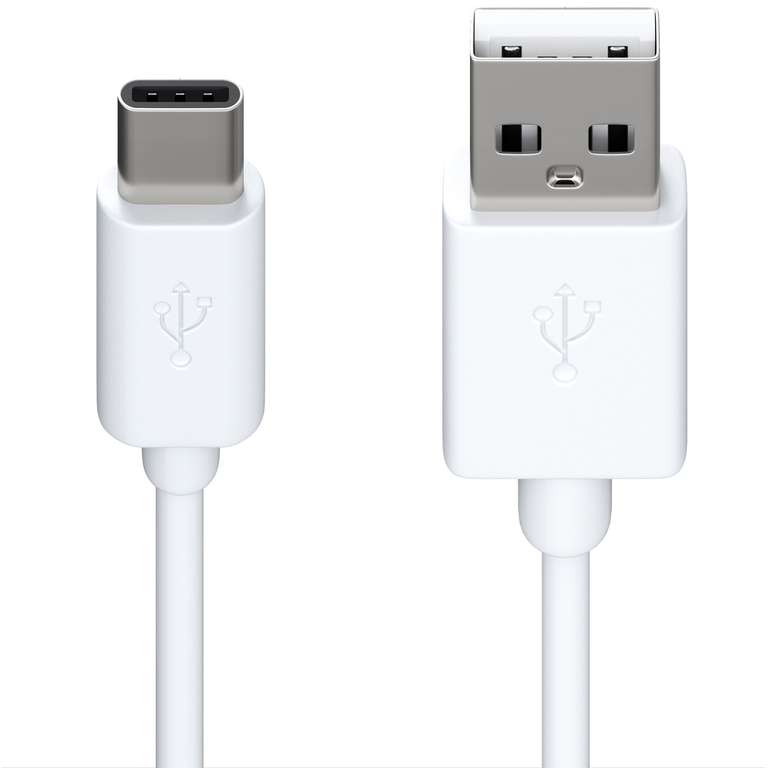 Кабель USB Type-C Red Line 1м, White