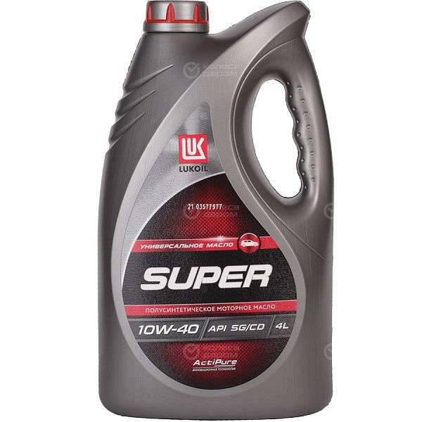 Моторное масло Лукойл (Lukoil) Super 10W-40 Полусинтетическое 4L