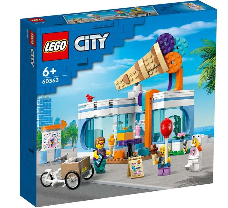 Конструктор LEGO City Магазин мороженого, 296 деталей+ баллами 95%