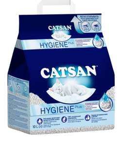 5 уп. Наполнитель для кошачьего туалета Catsan Hygiene Plus по 10 л (1149₽ за 1 шт)