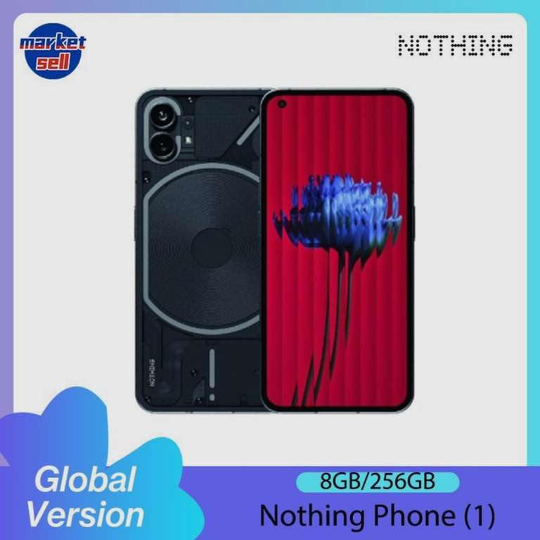 Смартфон Nothing Phone (1) глобальная версия 120Hz 8/256 ГБ, черный (из-за рубежа)