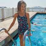 Купальник для плавания слитный с юбкой для девочек LILA ALL OMI Nabaiji Decathlon (474₽ при оплате Ozon Картой)