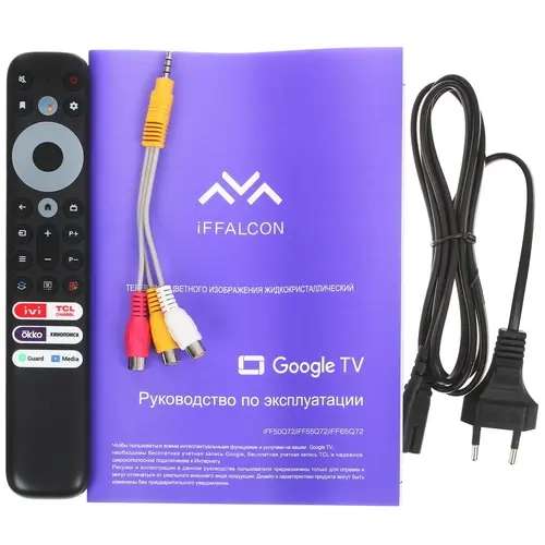 Телевизор LED iFFALCON iFF50Q72 50" (QLED, 4K UltraHD, 3840x2160, Wi-Fi, 60 Гц, Google TV)