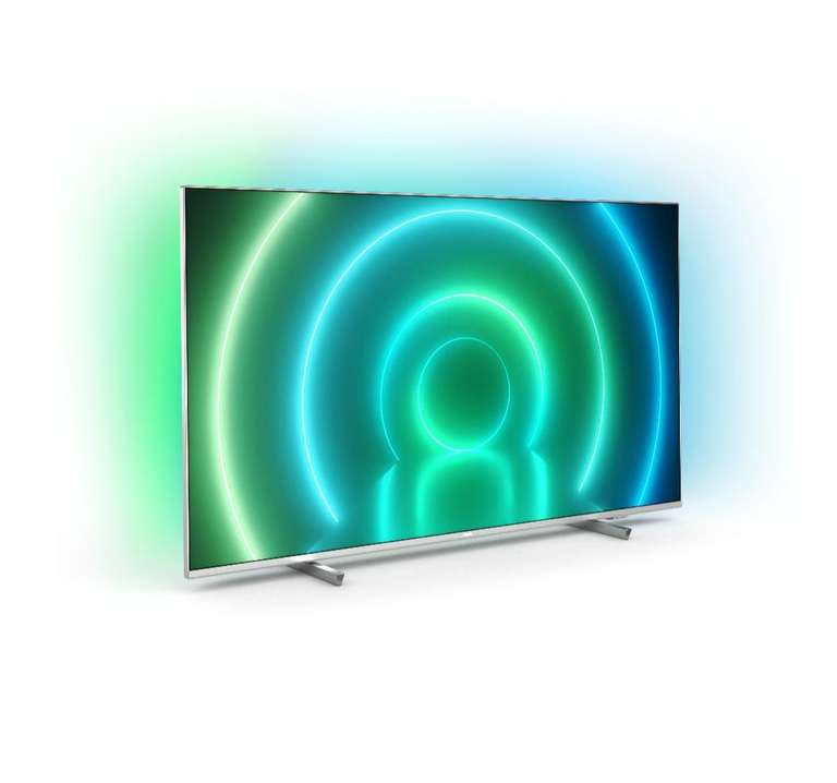 50" (126 см) 4K Телевизор LED Philips 50PUS7956/60 серебристый, Smart TV