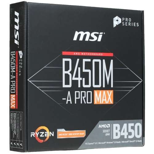 Материнская плата MSI B450M-A PRO MAX