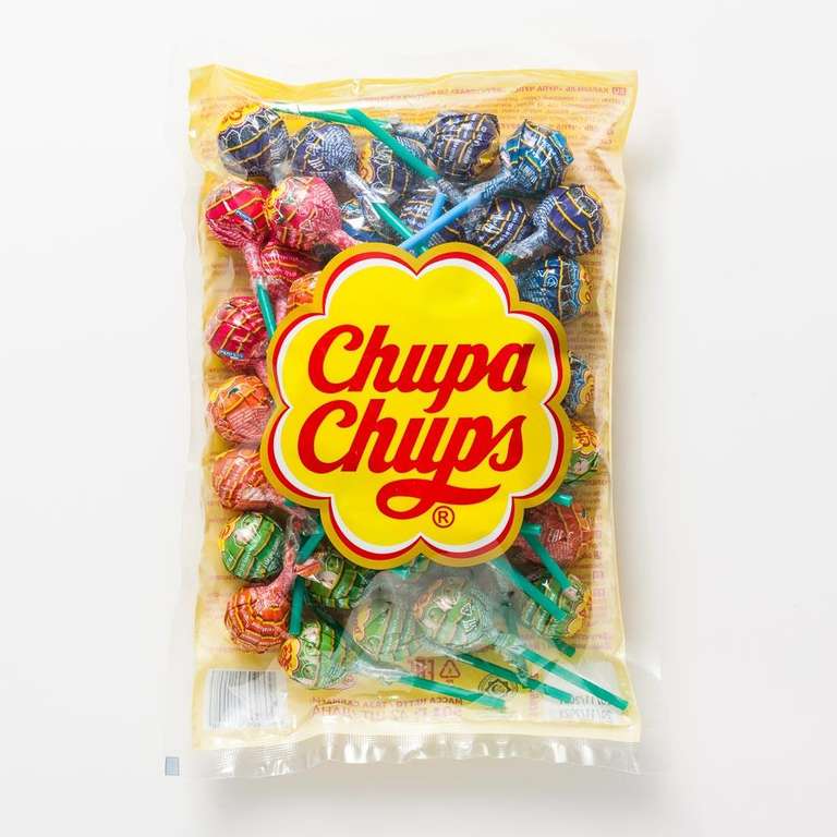Карамель Chupa Chups фруктовая и со вкусом колы, 504 г (карамель Chupa Chups mini ассорти, 6 г, 100 шт., в описании)
