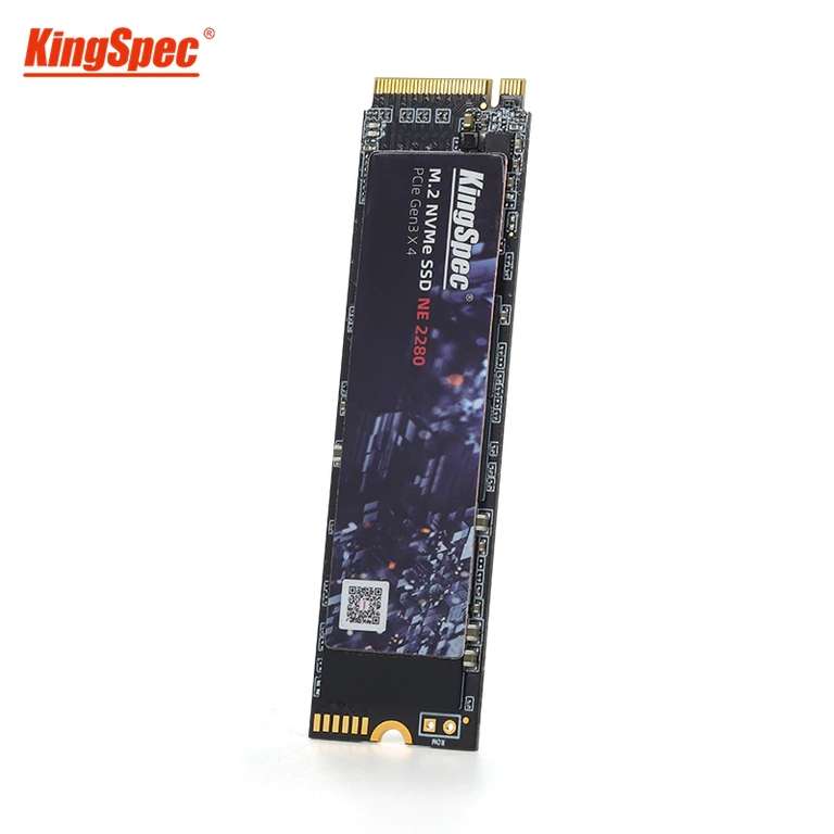 3D TLC NAND KingSpec M2 SSD NVMe 256 ГБ (2150₽ через QIWI)