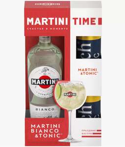 Набор Вермут Martini Bianco 1 л + 2 банки Тоник Rich 0,33 л