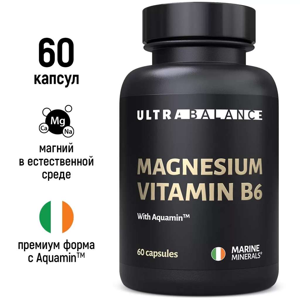 Магний с витамином В6 Премиум ULTRABALANCE Magnesium + Vitamin B6 ...