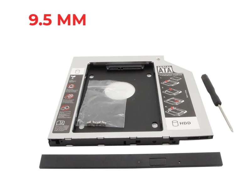 Переходник DVD to HDD(SSD) / Optibay 9.5 mm (227₽ с озон картой)