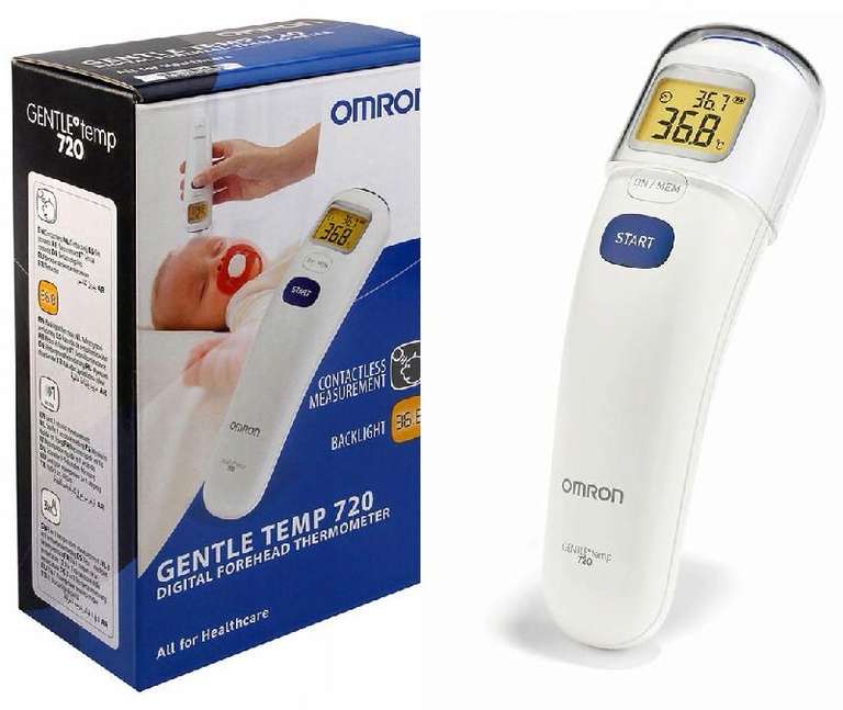 Термометр электронный медицинский бесконтактный OMRON Gentle Temp 720 (по Ozon карте)