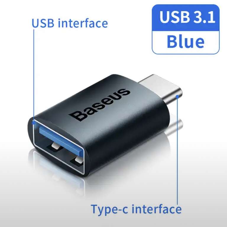 Адаптер Baseus USB 3.1 / type c
