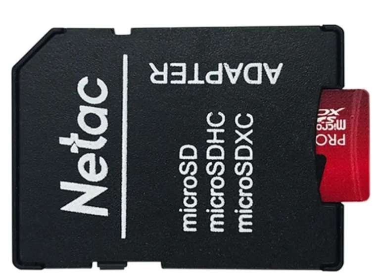 Карта памяти Netac P500 Extreme Pro 64GB (319₽ по озон карте)
