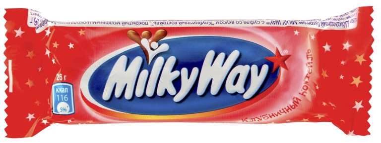 Шоколадный батончик Milky Way клубничный коктейль 26 г