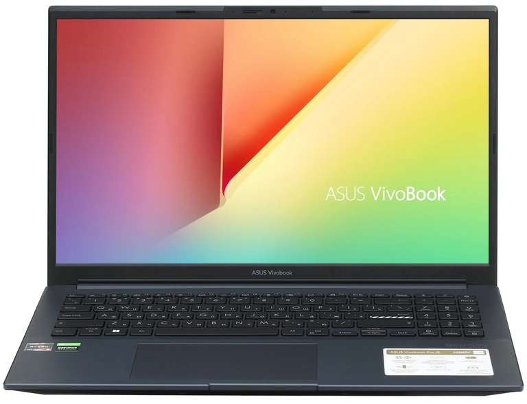 Ноутбук ASUS VivoBook PRO 15 M6500QC-HN058 синий (15,6", ips, 1920*1080, R5-5600h, Rtx 3050, 16/512, no os)