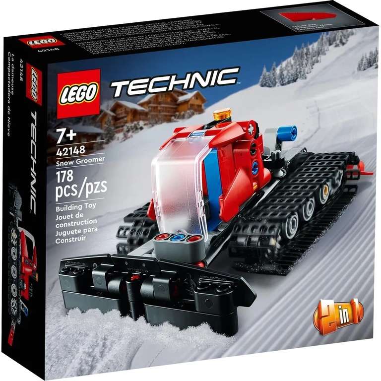Конструктор Lego Technic Snow Groomer 42148 Ратрак, 178 деталей (снегоуборщик и снегоход)