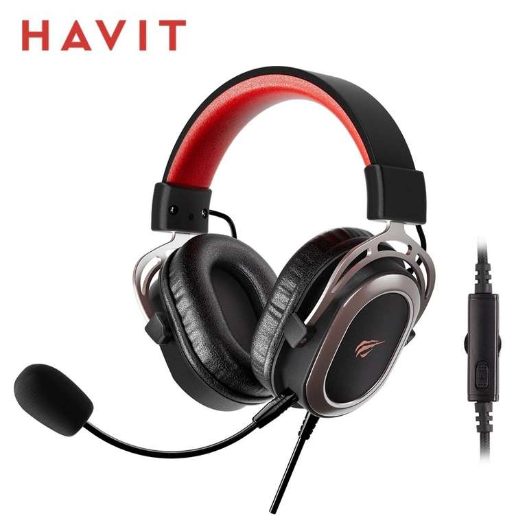 Игровые проводные наушники с микрофоном Havit H2008d, цена по ОЗОН карте