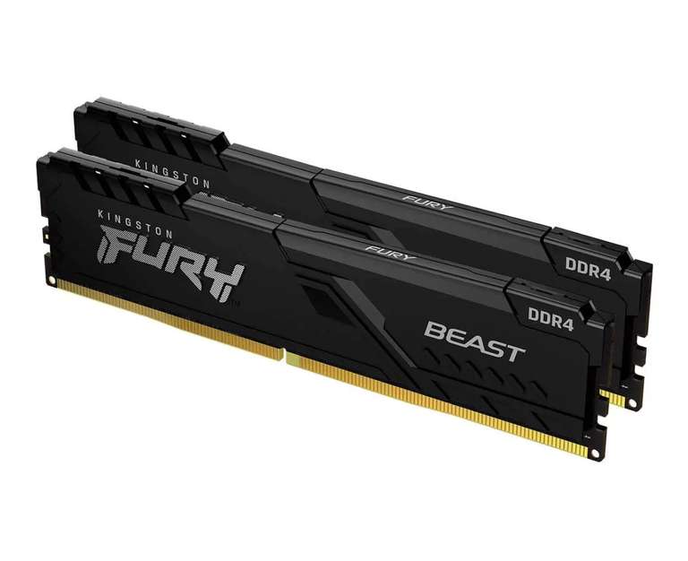 Оперативная память Kingston Fury Beast 32Gb DDR4 3600MHz (2x16Gb) KIT + 50% возврат бонусами