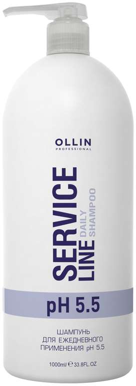 OLLIN Professional шампунь Service Line Daily pH 5.5 для ежедневного применения, 1000 мл