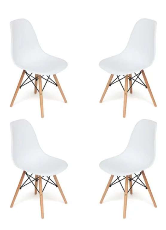 Комплект стульев 4 шт. TetChair CINDY (EAMES) (mod. 001), белый (цена по озон карте)
