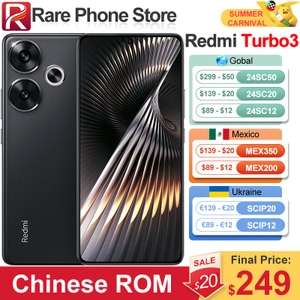 Смартфон Redmi Turbo 3 (Snapdragon 8s gen 3, 12/256 ГБ)