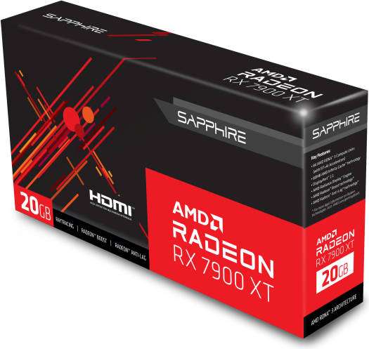 Видеокарта SAPPHIRE AMD Radeon RX 7900 XT, 20 ГБ