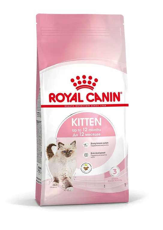 Сухой корм для котят с 4 месяцев Royal Canin Kitten сбалансированный, с птицей, 1.2 кг