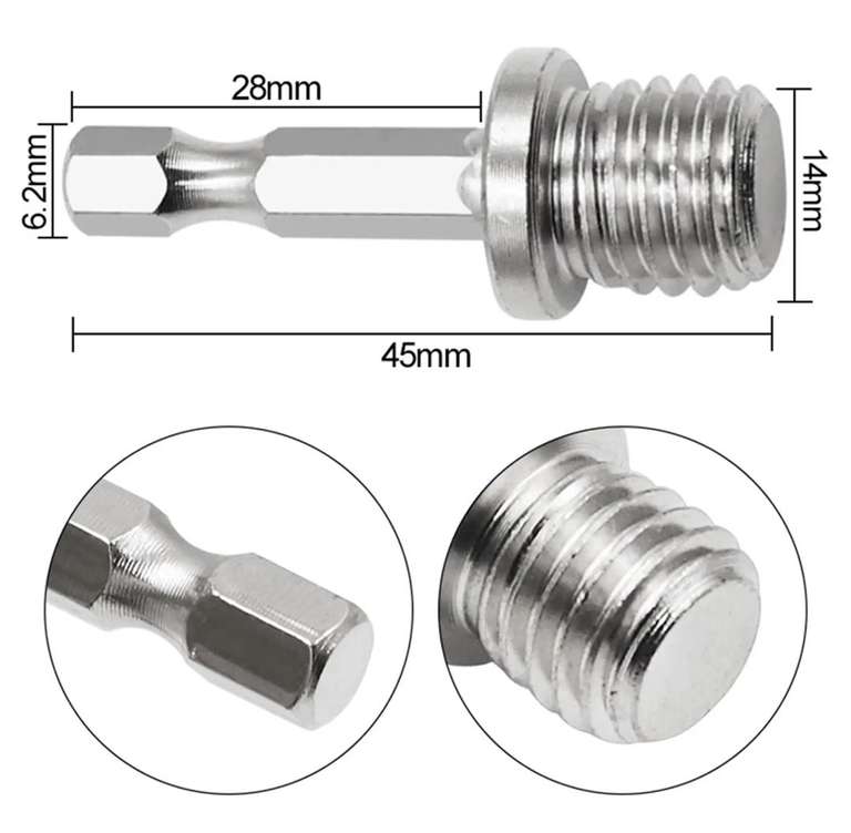 Адаптер-переходник 1/4" на М14