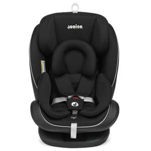 Автокресло JUNION Odri группа 0+/1/2/3 (0-36 кг), 360°, Isofix, чёрный