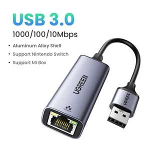 [11.11] Ethernet-адаптер Ugreen с USB 3.0, 1000 Мбит/с, алюминий